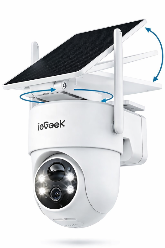 Cámara de Seguridad Exterior Solar PTZ