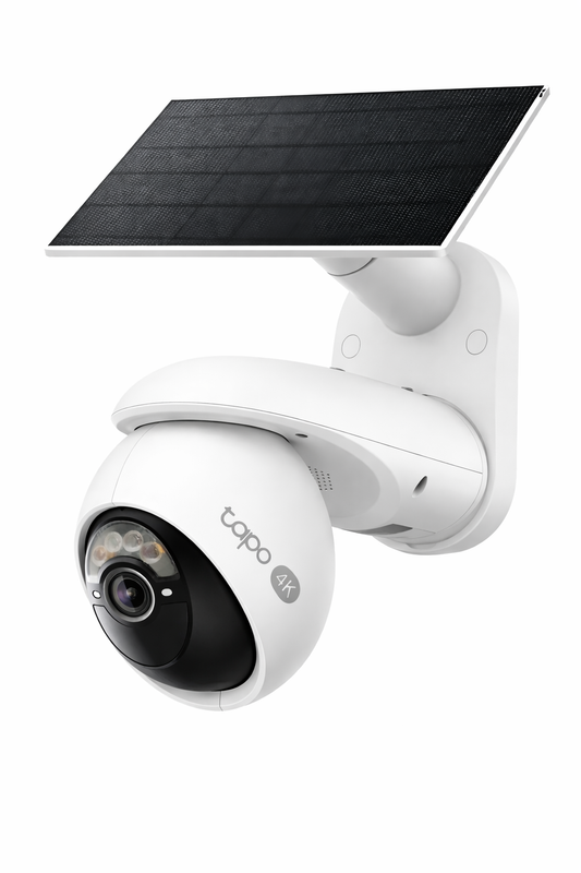 Cámara de Seguridad Exterior Solar Tapo C660 4K PTZ con Panel Solar, Visión Nocturna a Color y Detección Inteligente